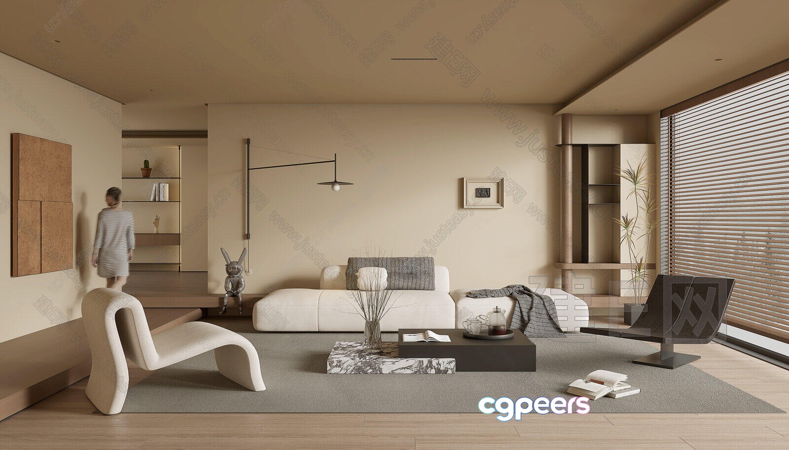 Modern Living Room 3D Model - 1907 - VRAY Render Modern Living Room 3D Model - 1907 - VRAY Render