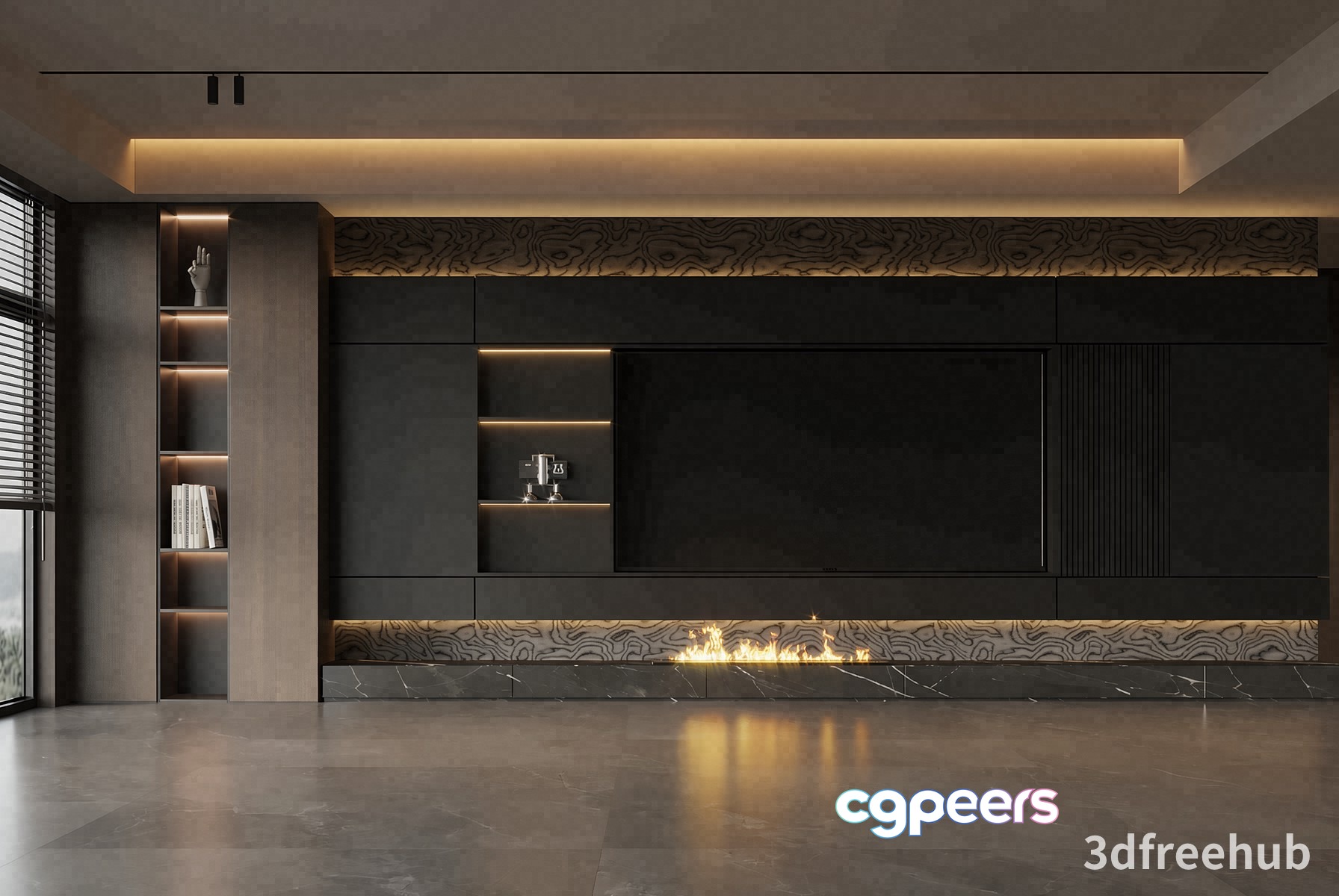 Modern Living Room 3D Model - 21944 - VRAY Render