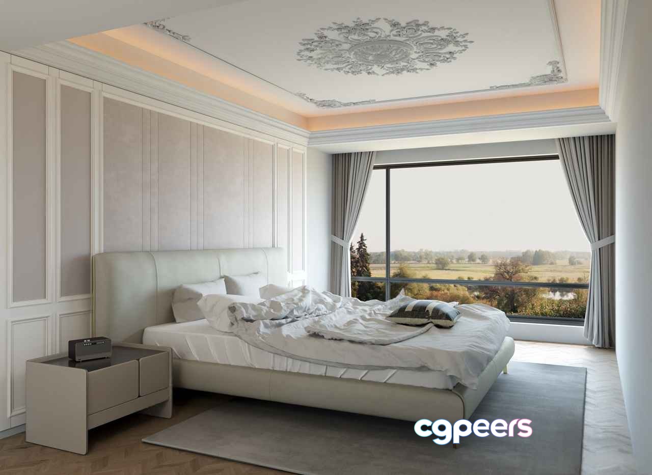 Cozy Bedroom 3D Model - 11660 - CORONA Render