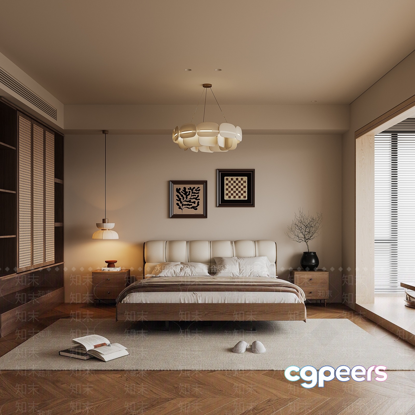 Modern Bedroom Design 3D Model - 19226 - VRAY Render