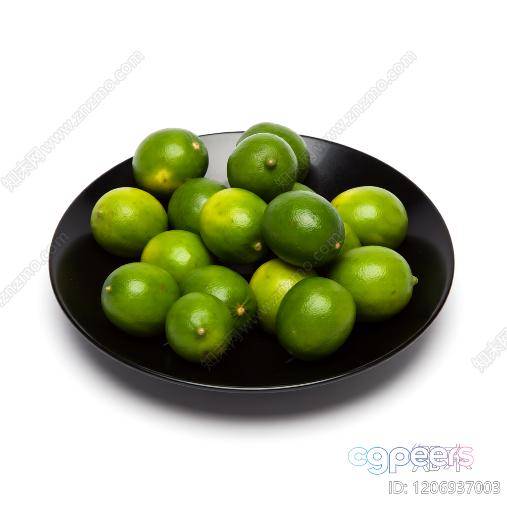 A Bowl Of Limes 3D Model - 11372 - VRAY Render A Bowl Of Limes 3D Model - 11372 - VRAY Render
