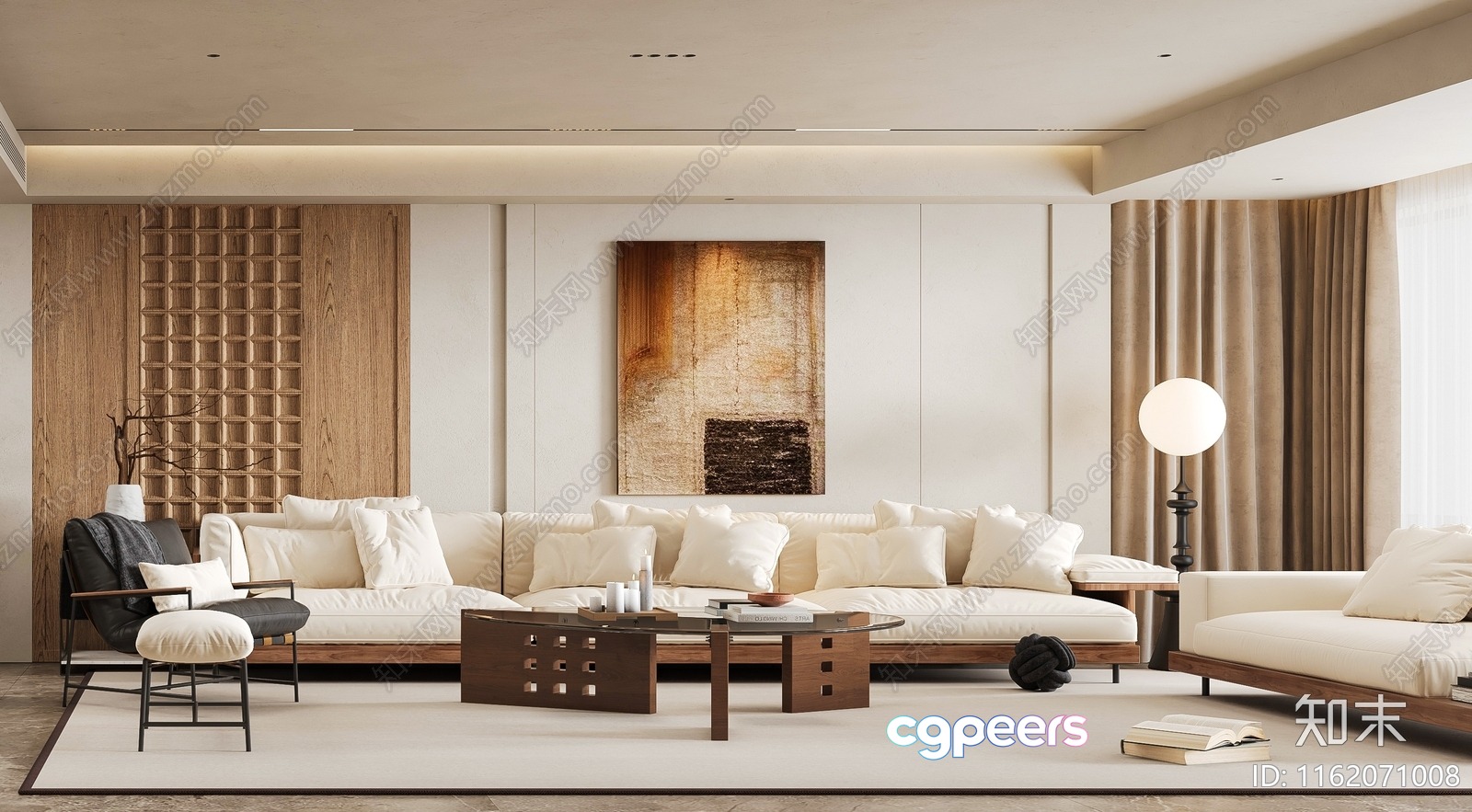 Modern Living Room 3D Model - 10769 - VRAY Render Modern Living Room 3D Model - 10769 - VRAY Render