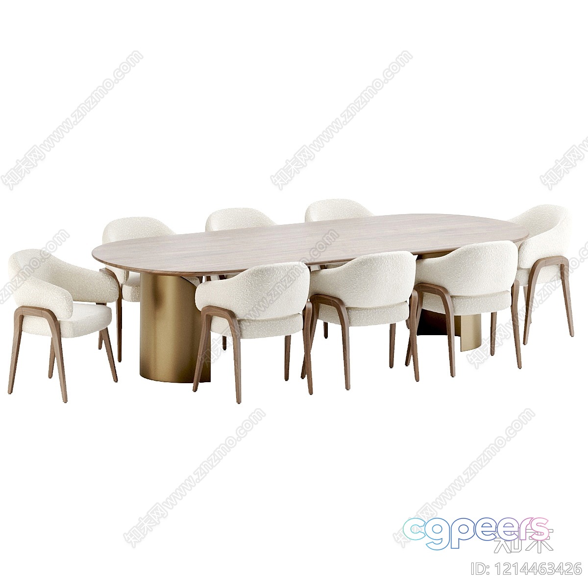 Modern Dining Table 3D Model - 14143 - VRAY Render Modern Dining Table 3D Model - 14143 - VRAY Render
