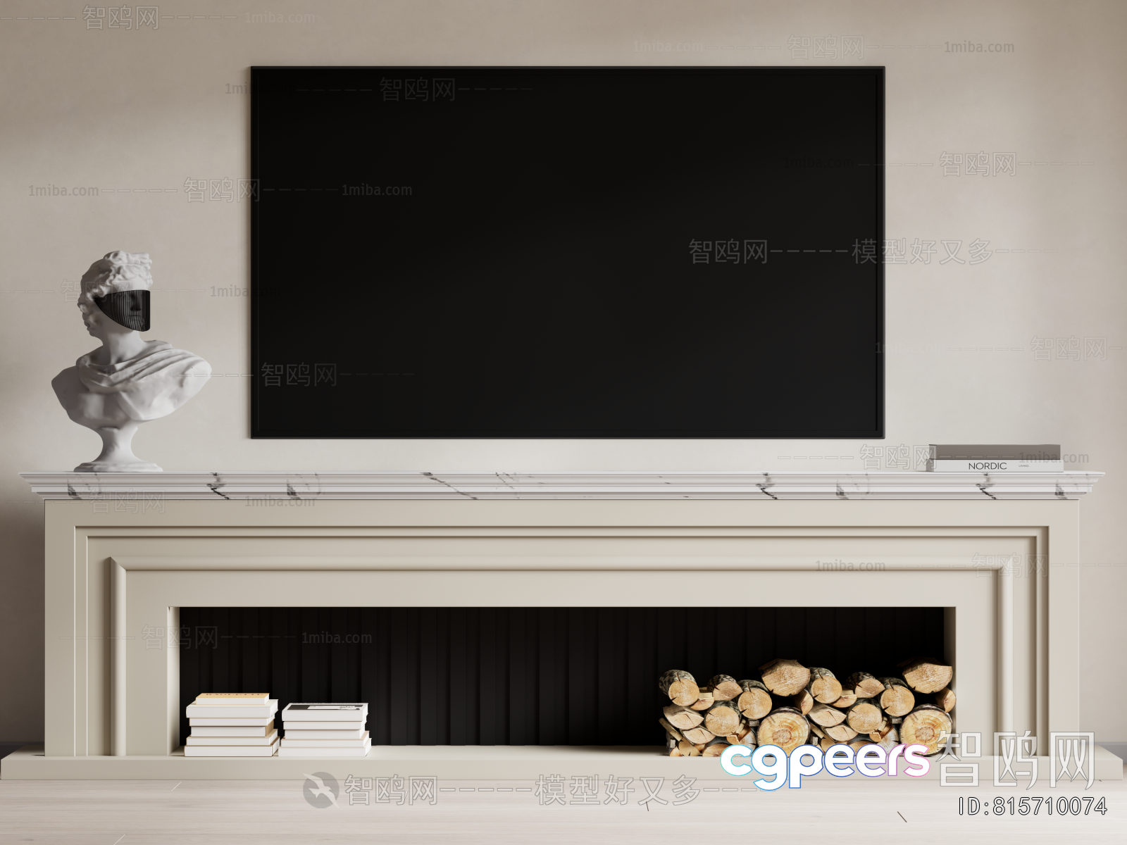 Modern Tv Stand 3D Model - 20399 - VRAY Render