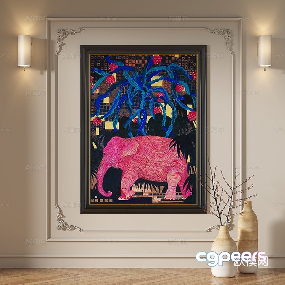 Abstract Artwork 3D Model - 846 - VRAY Render Abstract Artwork 3D Model - 846 - VRAY Render