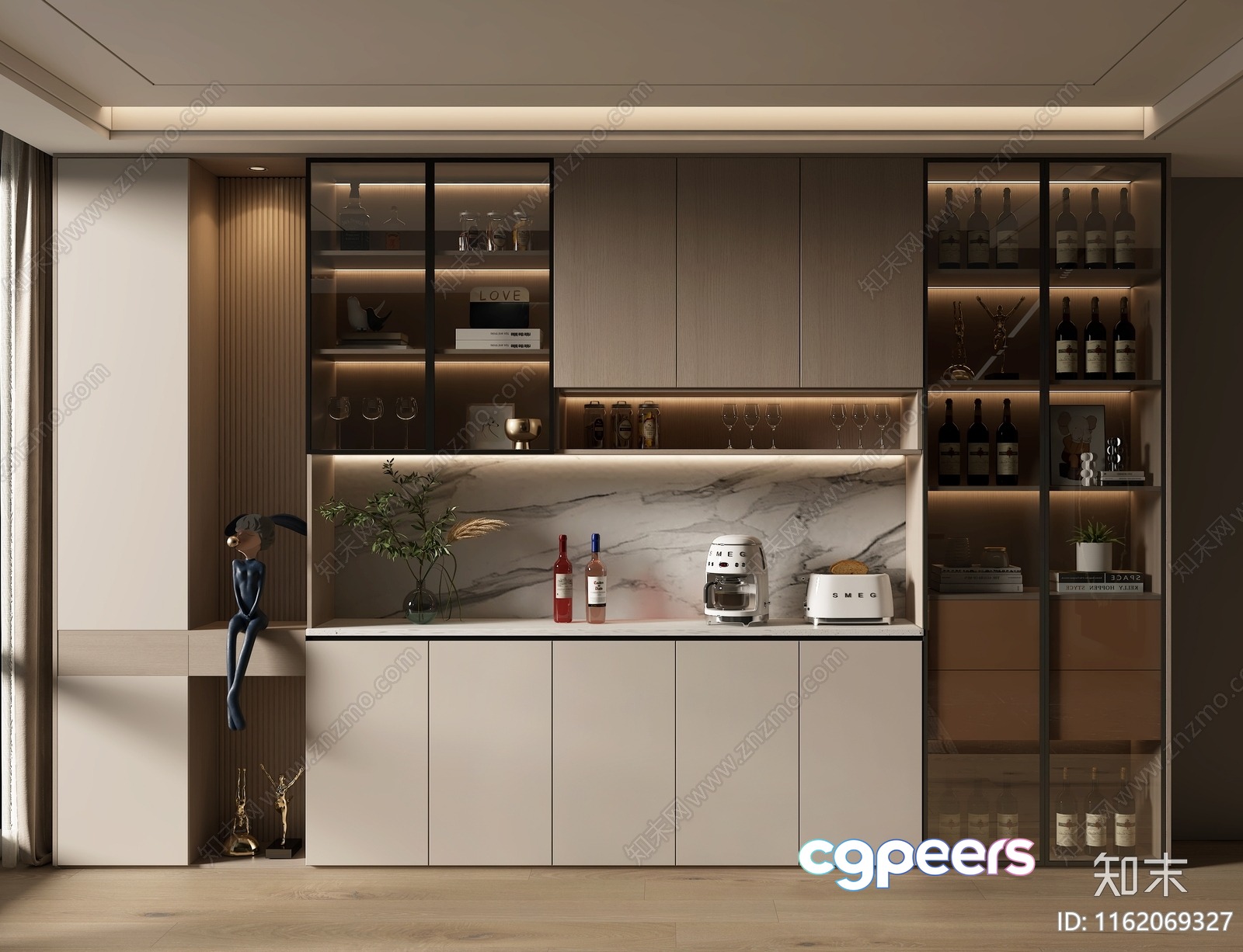 A Modern Kitchen 3D Model - 15201 - VRAY Render A Modern Kitchen 3D Model - 15201 - VRAY Render