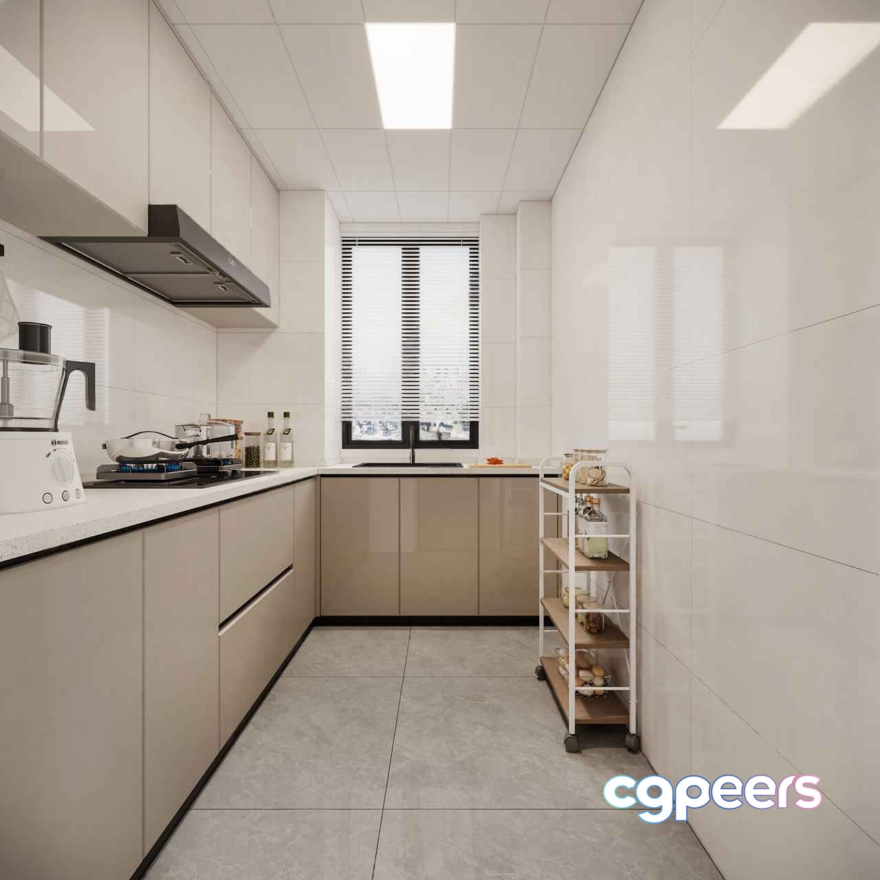 Modern Kitchen Design 3D Model - 1217 - VRAY Render Modern Kitchen Design 3D Model - 1217 - VRAY Render