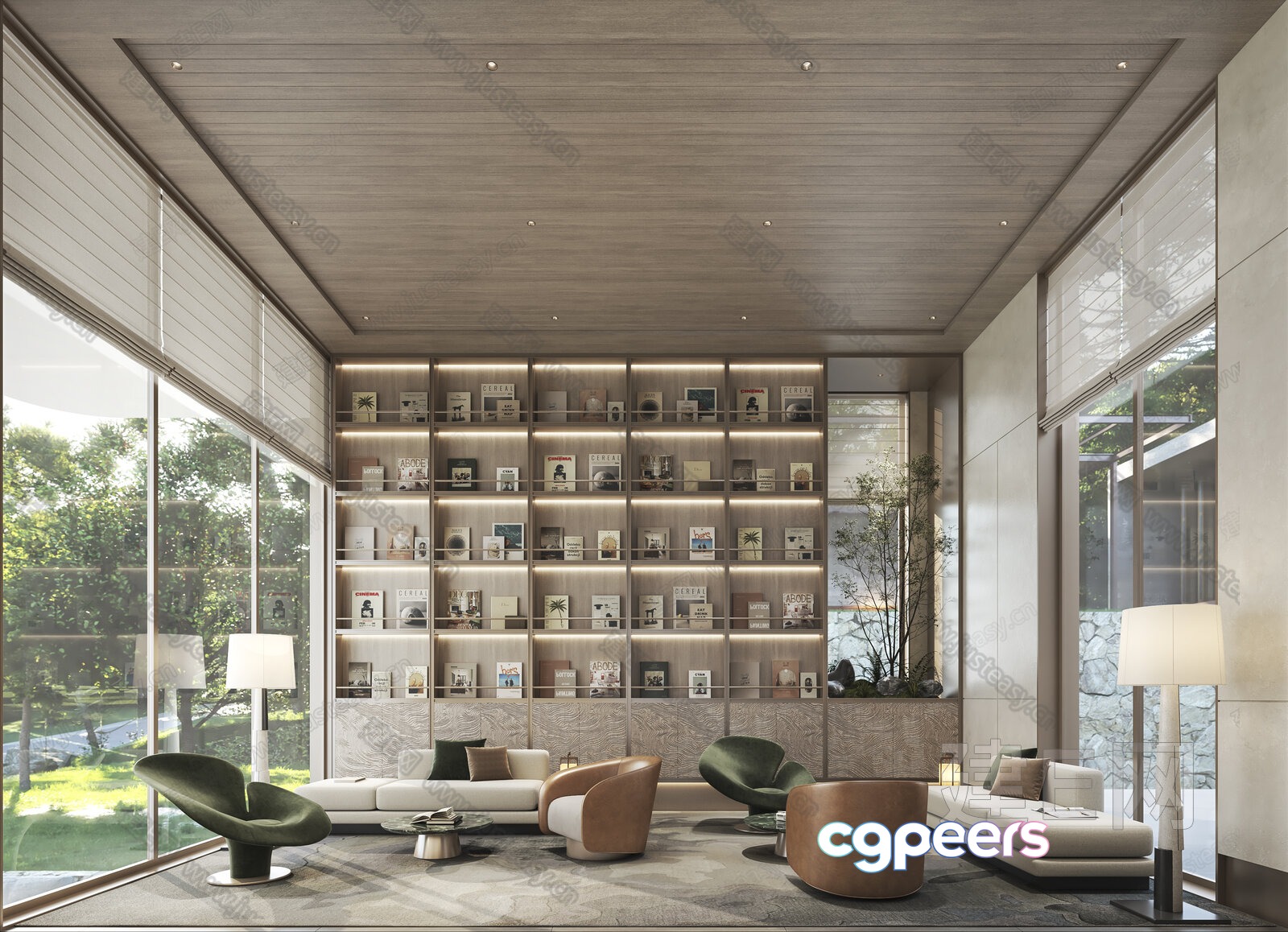 Modern Living Room 3D Model - 5128 - VRAY Render Modern Living Room 3D Model - 5128 - VRAY Render