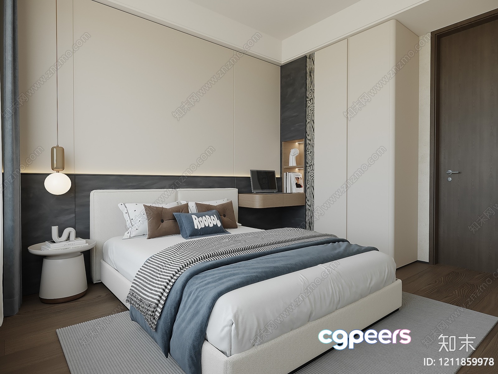 Cozy Bedroom 3D Model - 1916 - VRAY Render