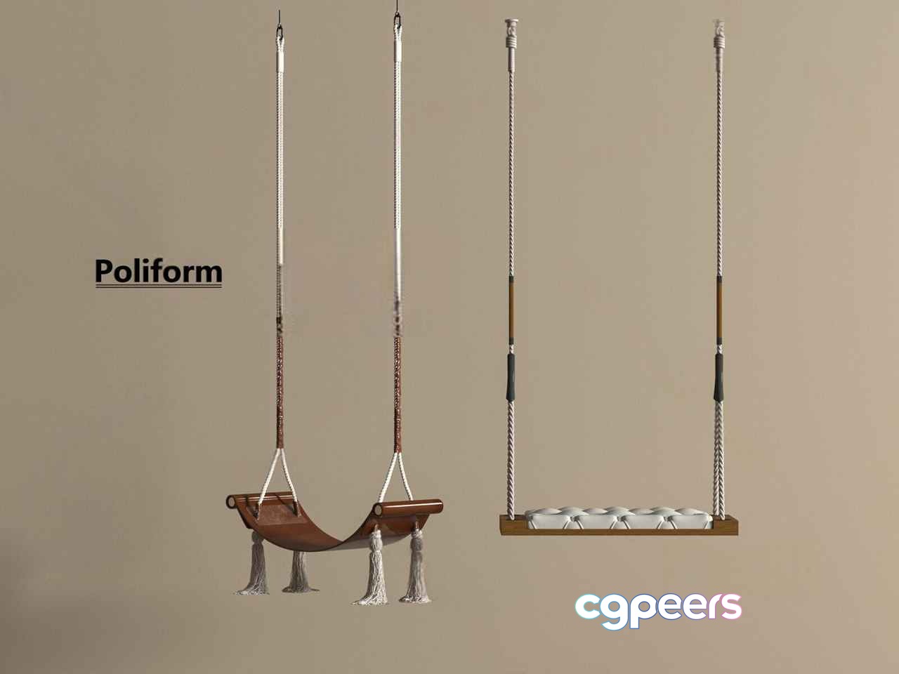Wooden Swing With Cushions 3D Model - 5681 - VRAY Render Wooden Swing With Cushions 3D Model - 5681 - VRAY Render