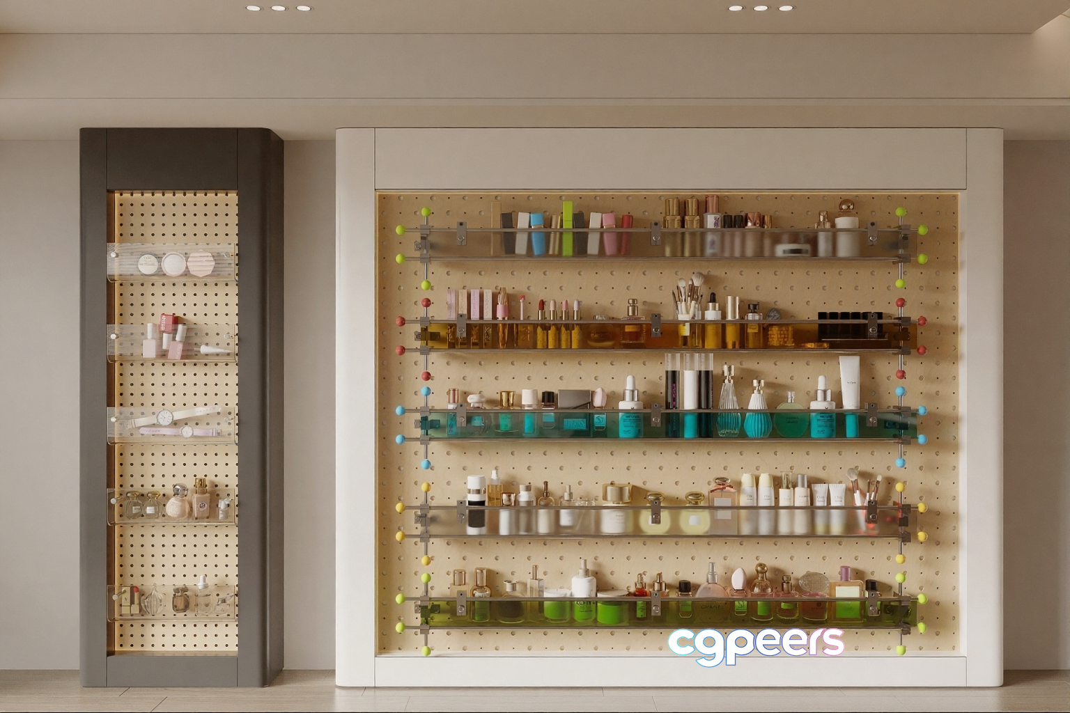 A Storage Unit With Shelves 3D Model - 14822 - CORONA Render A Storage Unit With Shelves 3D Model - 14822 - CORONA Render