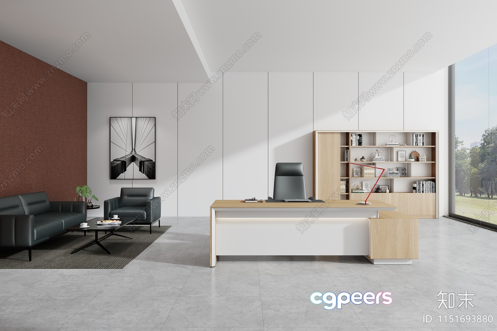 Modern Office Space 3D Model - 22151 - VRAY Render Modern Office Space 3D Model - 22151 - VRAY Render