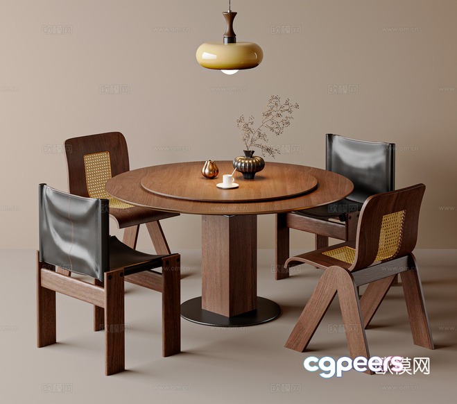 Modern Dining Table 3D Model - 5664 - VRAY Render
