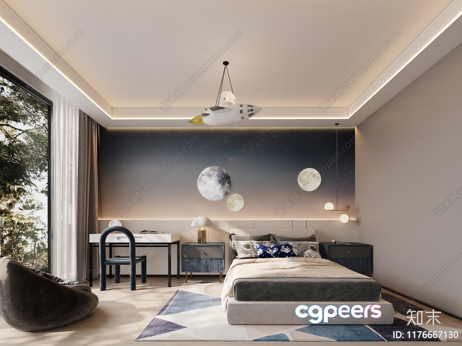 Cozy Bedroom 3D Model - 12028 - CORONA Render Cozy Bedroom 3D Model - 12028 - CORONA Render
