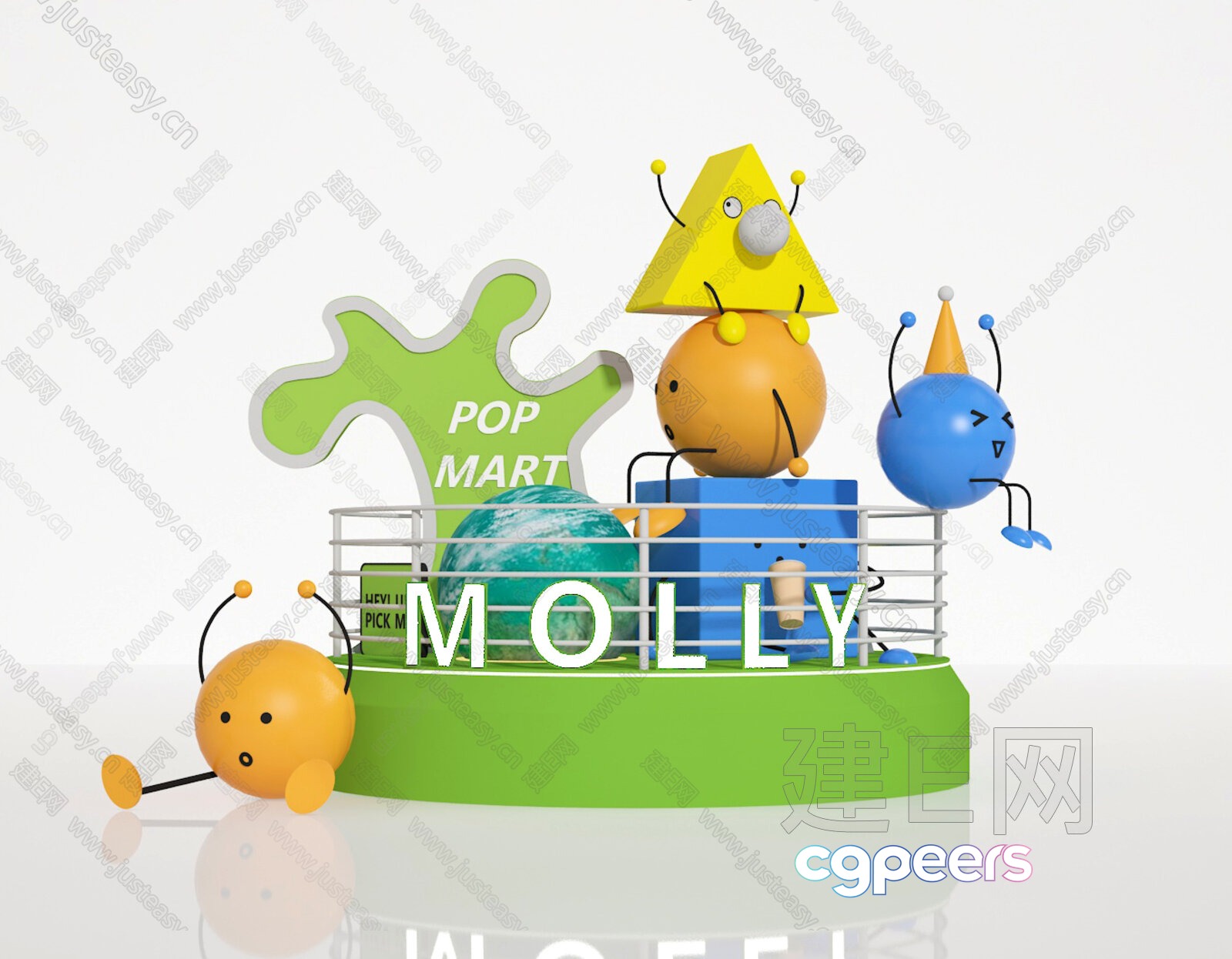 Abstract 3D Characters 3D Model - 14687 - VRAY Render Abstract 3D Characters 3D Model - 14687 - VRAY Render