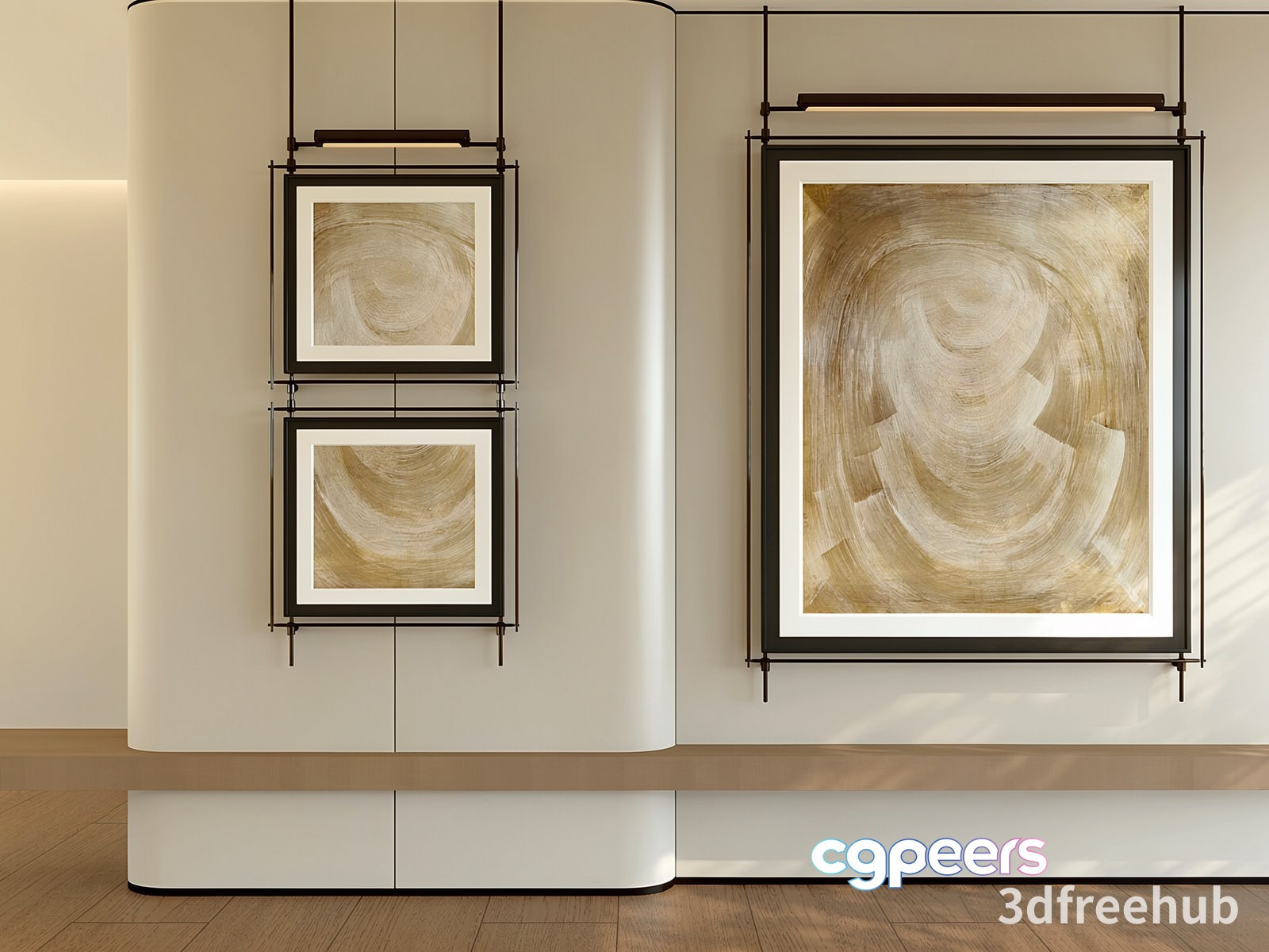 Modern Art Gallery 3D Model - 22989 - VRAY Render