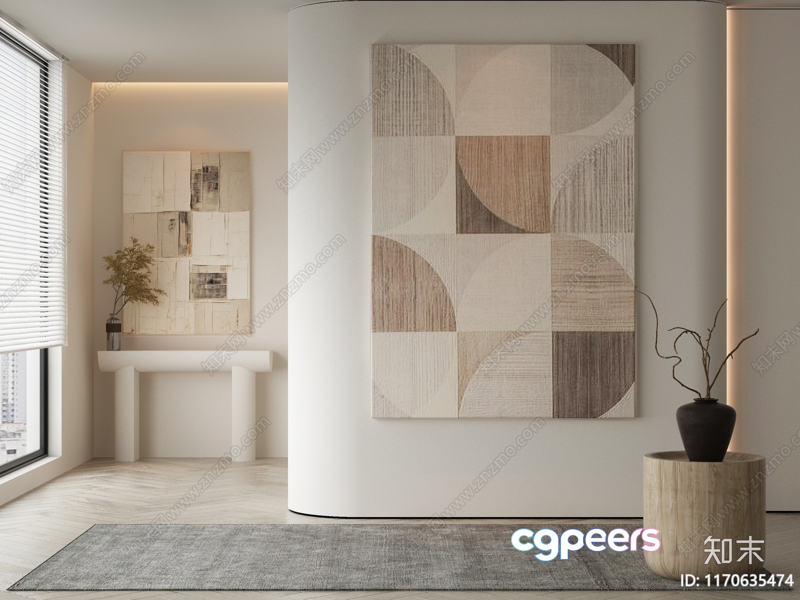 Modern Minimalist Interior 3D Model - 2919 - VRAY Render