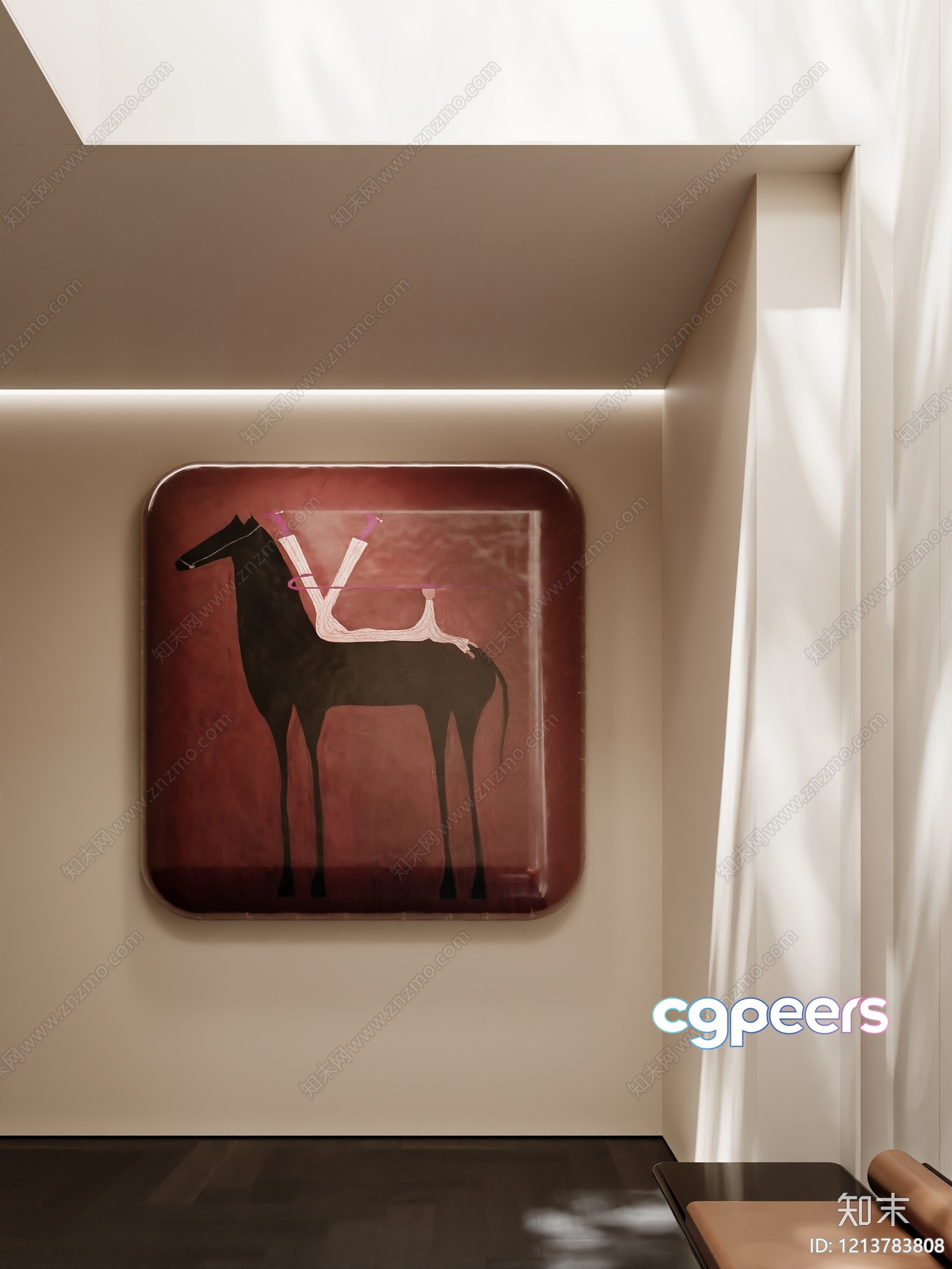 Modern Living Room 3D Model - 13888 - VRAY Render