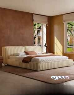 Cozy Bedroom 3D Model - 4743 - VRAY Render
