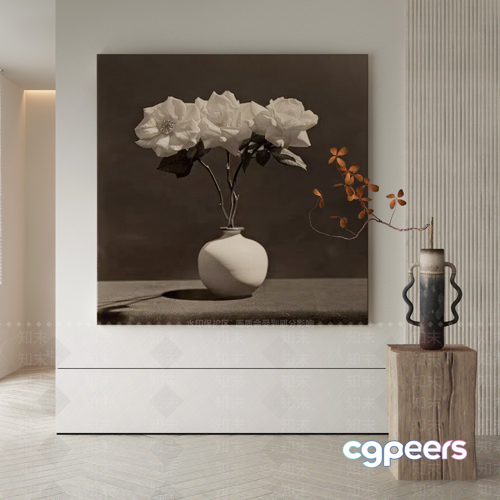 Modern Living Room 3D Model - 19567 - VRAY Render Modern Living Room 3D Model - 19567 - VRAY Render