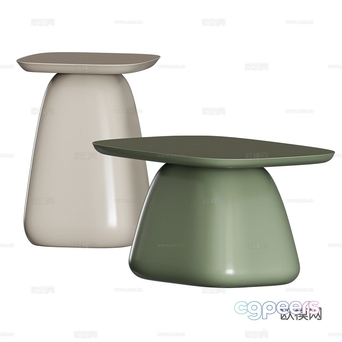 Modern Side Tables 3D Model - 6950 - VRAY Render Modern Side Tables 3D Model - 6950 - VRAY Render