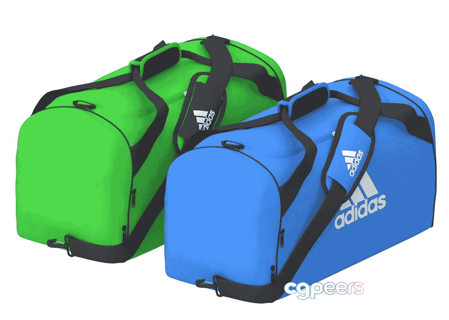 Blue Adidas Duffel Bag 3D Model - 23734 - VRAY Render