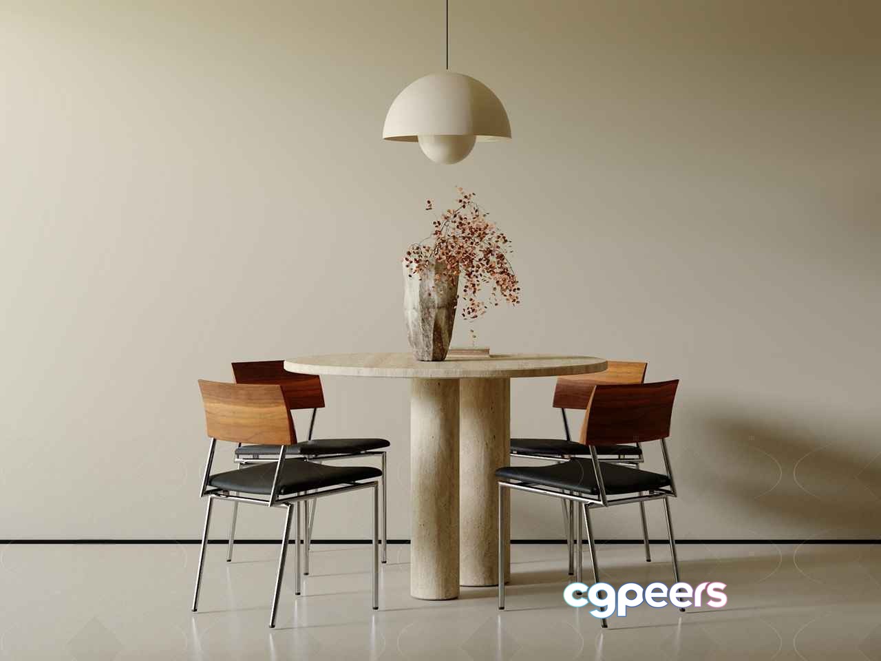 Modern Dining Table 3D Model - 9923 - CORONA Render