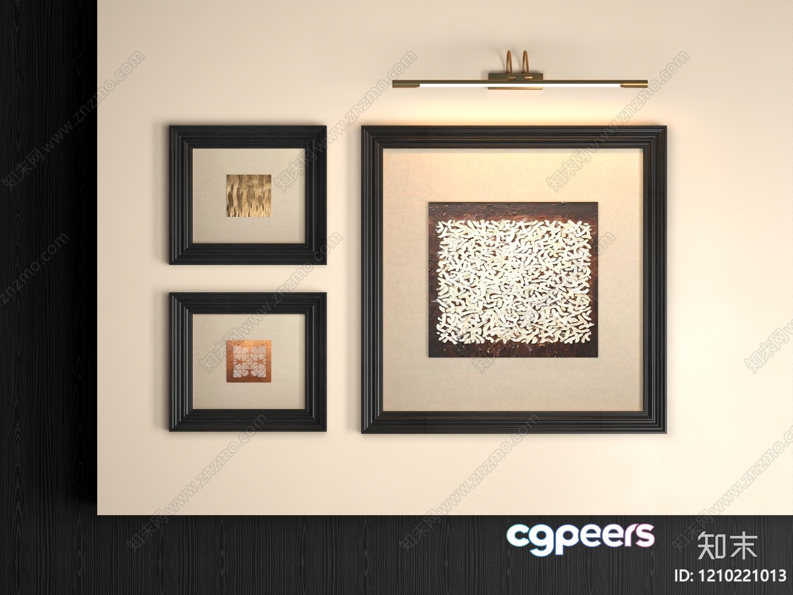 Modern Art Pieces 3D Model - 4432 - VRAY Render
