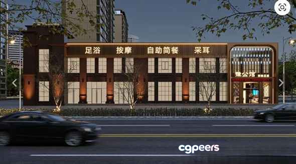 A Chinese Building 3D Model - 5281 - VRAY Render