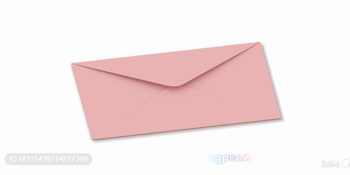 A Pink Envelope 3D Model - 9641 - VRAY Render A Pink Envelope 3D Model - 9641 - VRAY Render