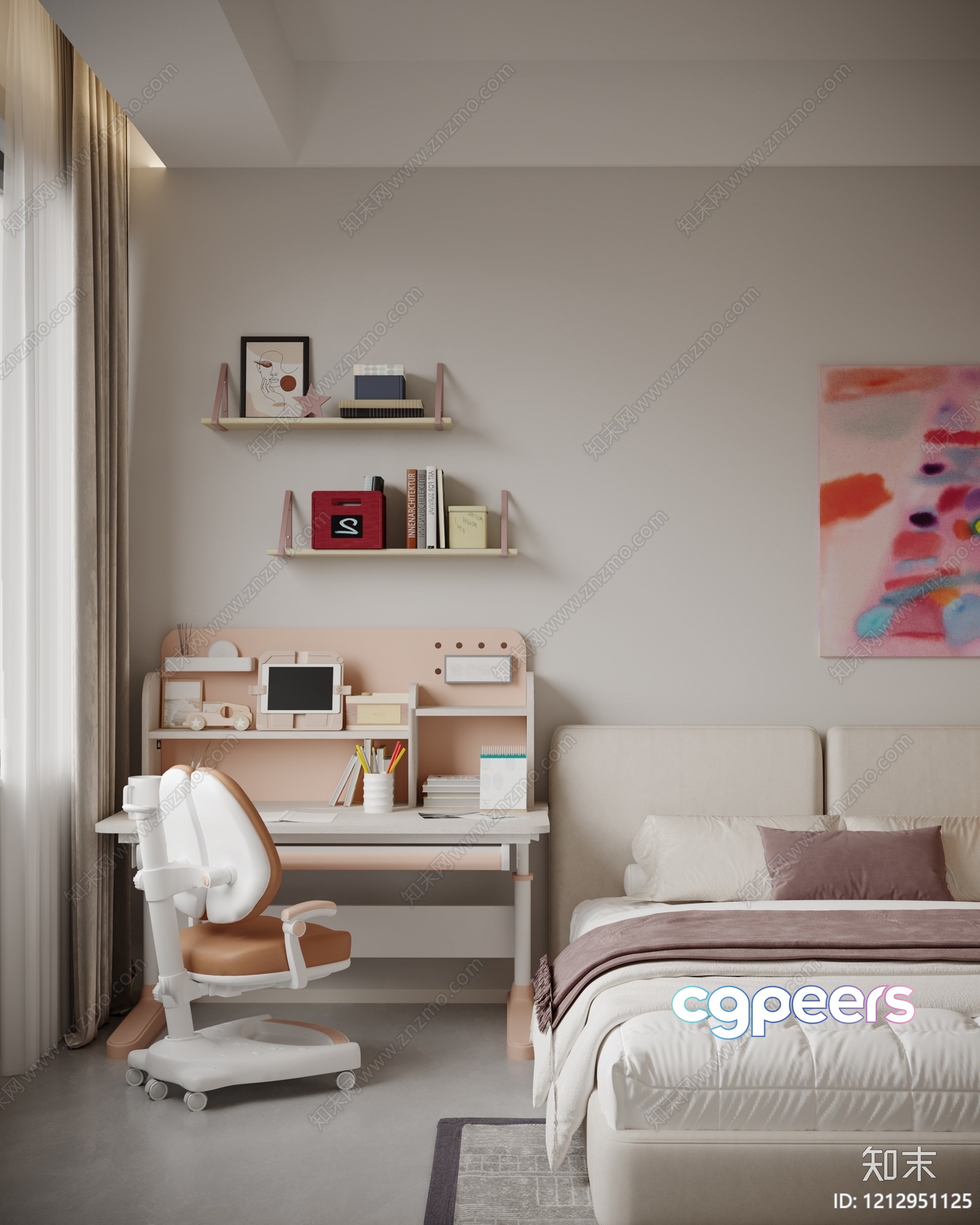 Cozy Bedroom 3D Model - 19050 - VRAY Render Cozy Bedroom 3D Model - 19050 - VRAY Render