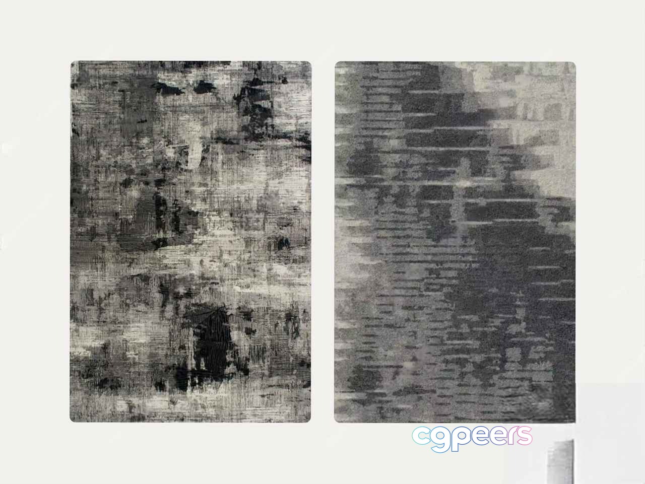 Two Abstract Paintings 3D Model - 3836 - VRAY Render Two Abstract Paintings 3D Model - 3836 - VRAY Render