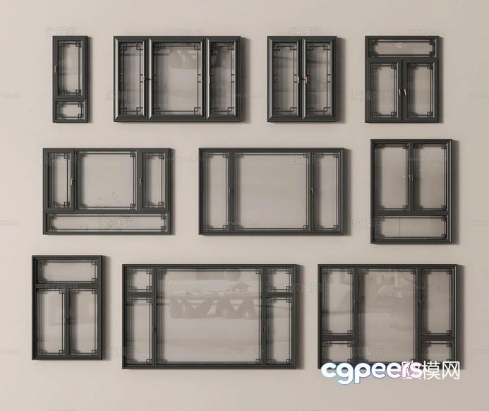Window Frames 3D Model - 11413 - VRAY Render Window Frames 3D Model - 11413 - VRAY Render