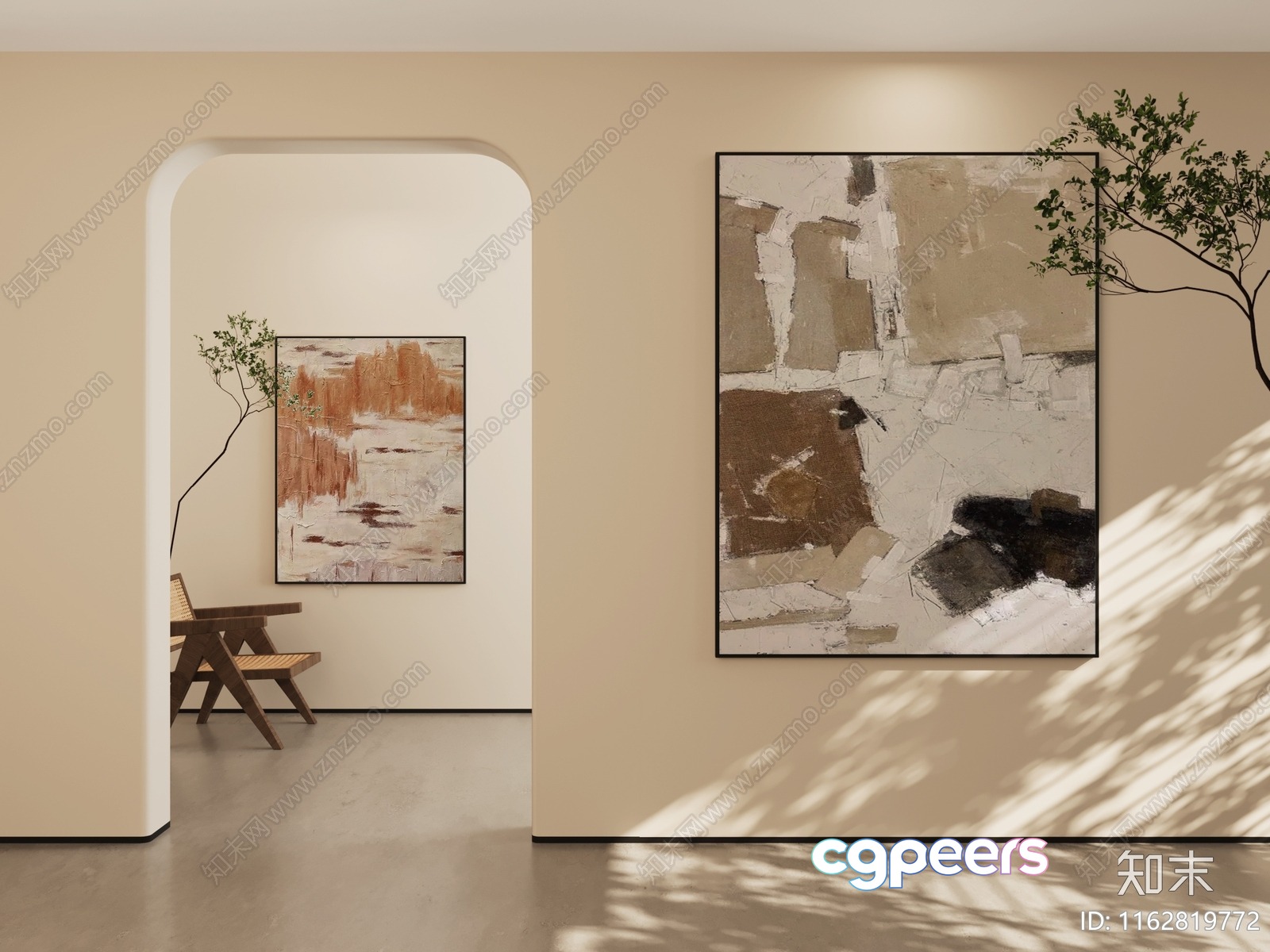 Modern Art Gallery 3D Model - 3780 - VRAY Render Modern Art Gallery 3D Model - 3780 - VRAY Render
