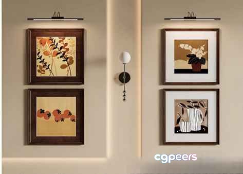 Modern Art Collection 3D Model - 5871 - VRAY Render