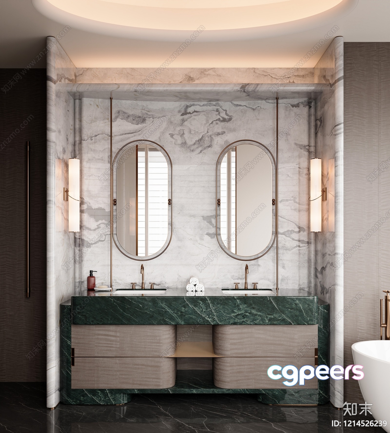 A Modern Bathroom Vanity 3D Model - 12913 - VRAY Render A Modern Bathroom Vanity 3D Model - 12913 - VRAY Render