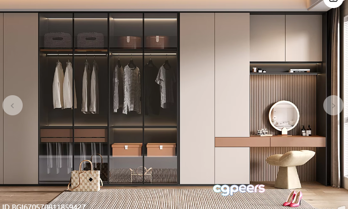 A Closet With Various Items Inside 3D Model - 19514 - VRAY Render