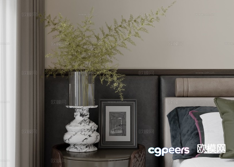 Cozy Bedroom 3D Model - 11024 - CORONA Render