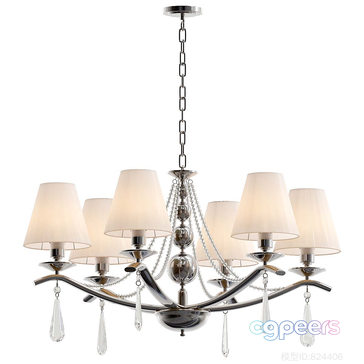 Gold Light Fixture 3D Model - 8780 - VRAY Render