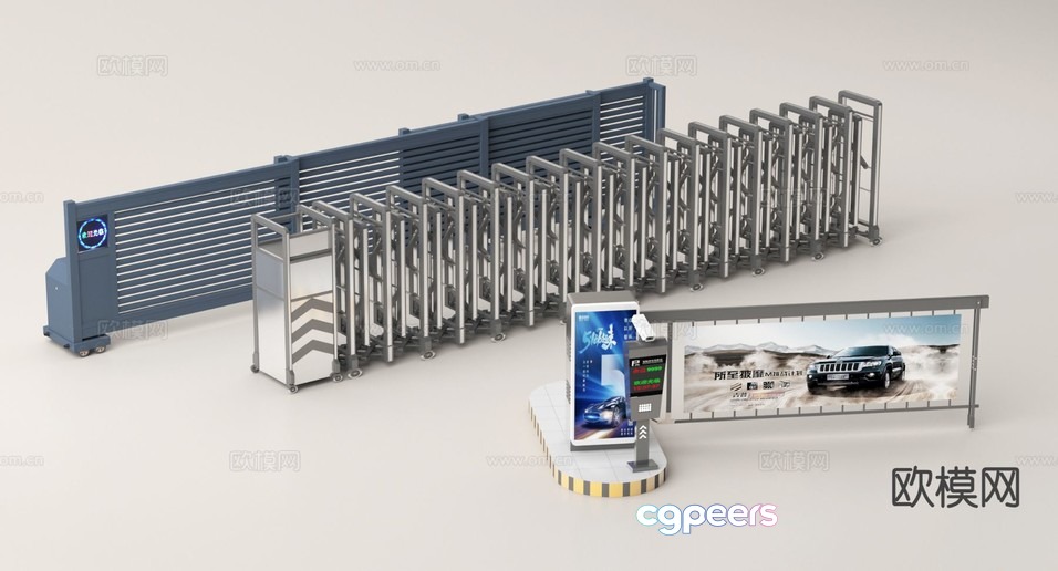 Modern Parking Garage 3D Model - 16311 - VRAY Render