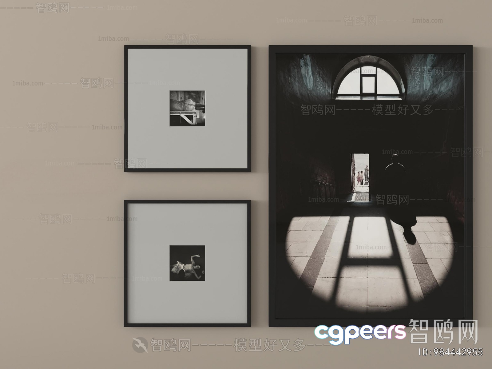 A Collection Of Framed Photographs 3D Model - 17654 - VRAY Render A Collection Of Framed Photographs 3D Model - 17654 - VRAY Render