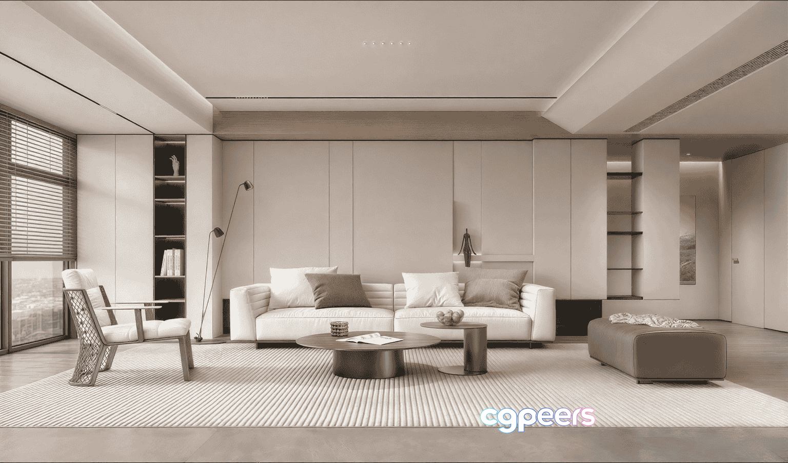Modern Living Room 3D Model - 11830 - VRAY Render Modern Living Room 3D Model - 11830 - VRAY Render