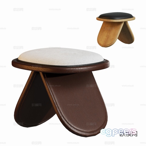 Small Wooden Stool 3D Model - 6975 - CORONA Render Small Wooden Stool 3D Model - 6975 - CORONA Render