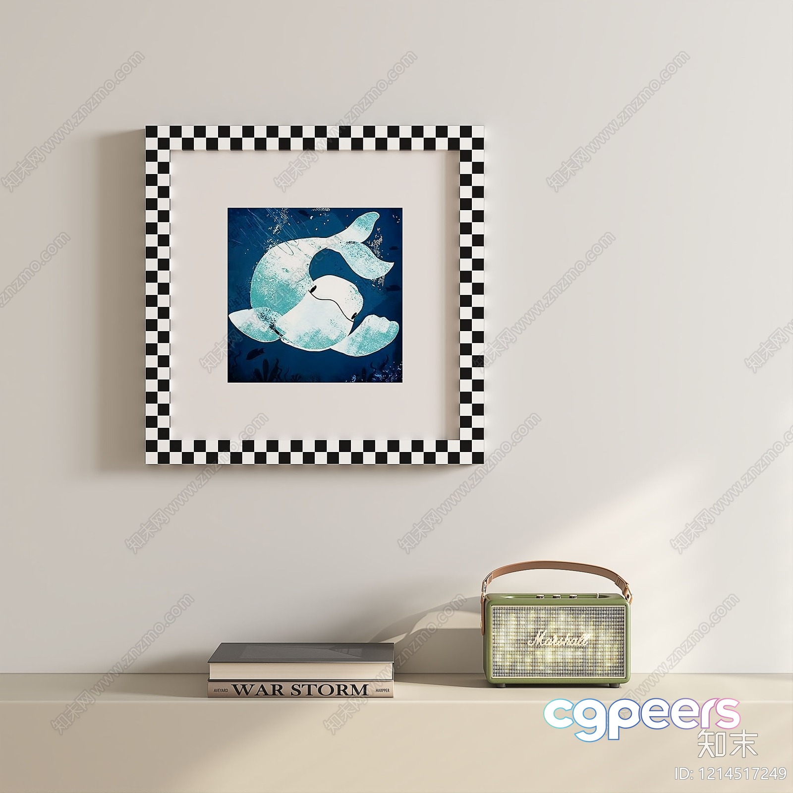 Cozy Wall Art Decor 3D Model - 22839 - VRAY Render