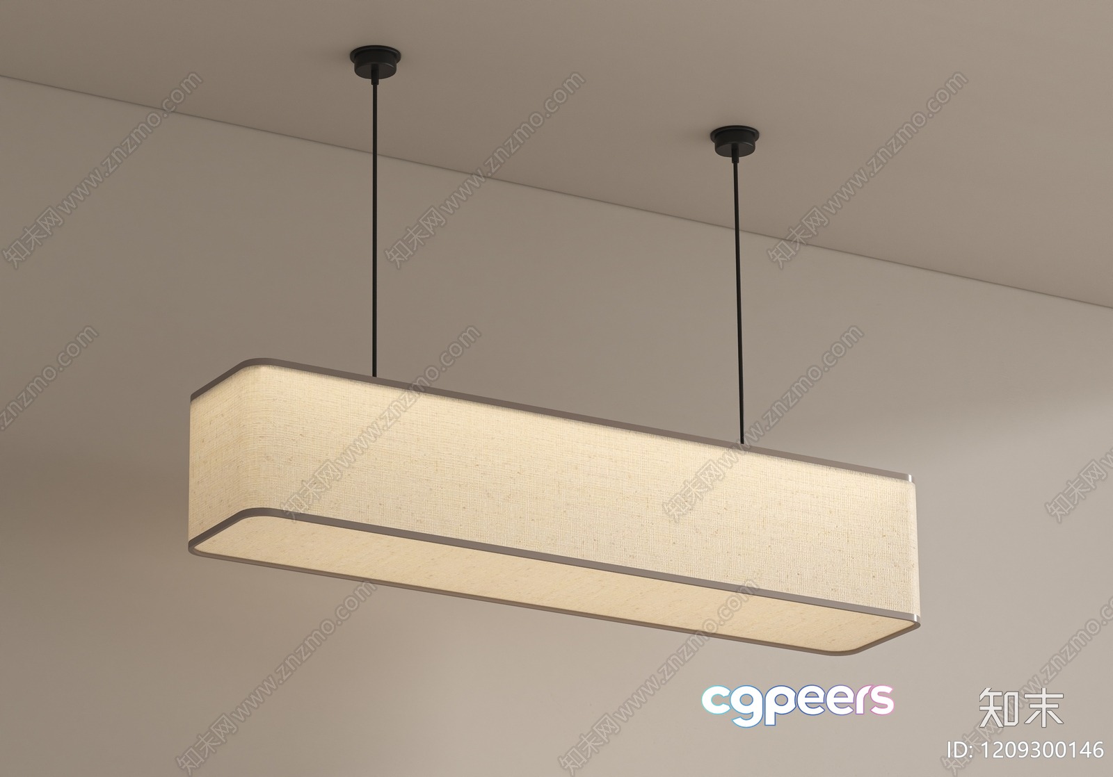 A Rectangular Light Fixture 3D Model - 4990 - VRAY Render A Rectangular Light Fixture 3D Model - 4990 - VRAY Render