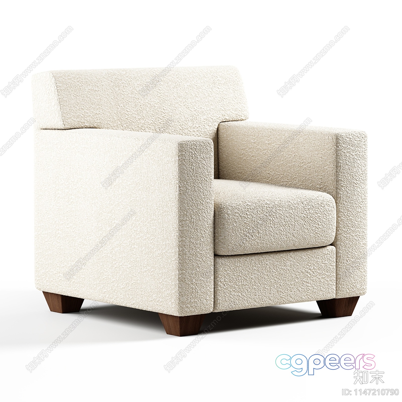 Modern White Chair 3D Model - 8856 - VRAY Render Modern White Chair 3D Model - 8856 - VRAY Render