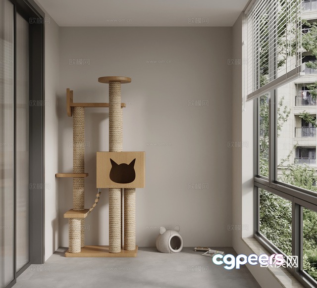 Cat Tower 3D Model - 1852 - VRAY Render Cat Tower 3D Model - 1852 - VRAY Render
