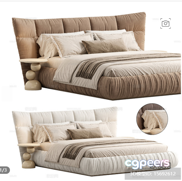 Modern Bedroom Furniture 3D Model - 1754 - CORONA Render Modern Bedroom Furniture 3D Model - 1754 - CORONA Render