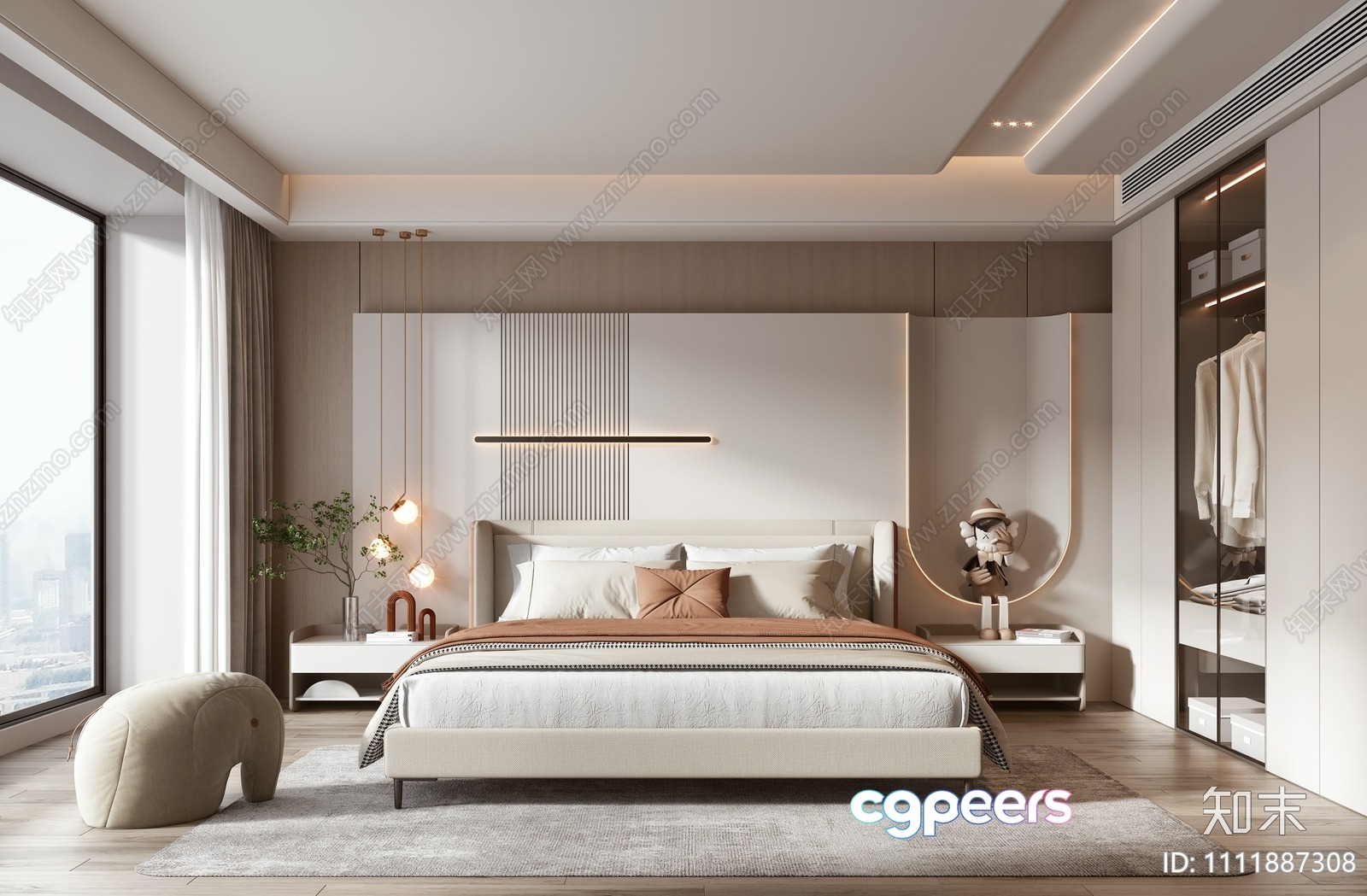 Cozy Bedroom 3D Model - 108 - VRAY Render Cozy Bedroom 3D Model - 108 - VRAY Render