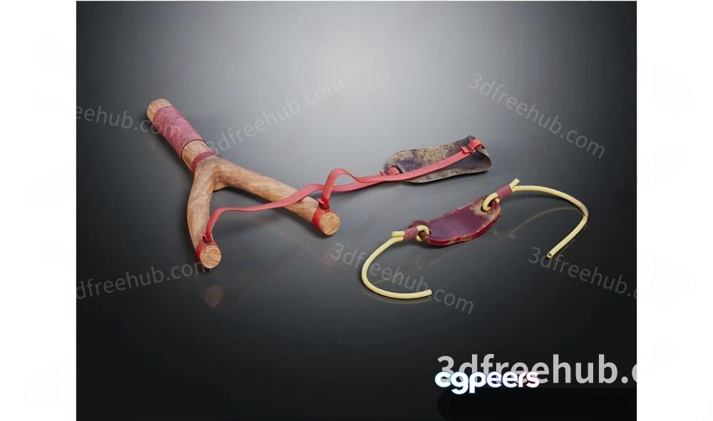 The Single Main Subject Is A Slingshot With One Key Characteristic Being 3D Model - 16108 - VRAY Render